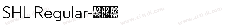 SHL Regular字体转换